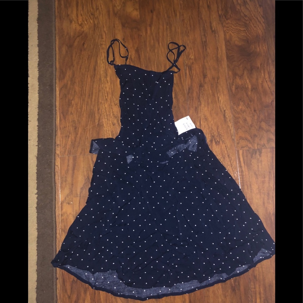 NWT H&M POLKA DOT OVERALL DRESS